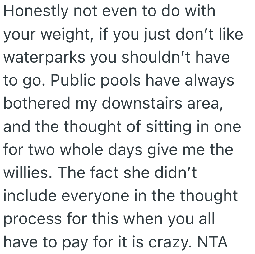 Screenshot 2025 07 08 at 8.42.36 PM Bridesmaid Wants To Decline A Bachelorette Invitation To A Waterpark Because Of Her Weight, But The Bride Really Wants Her To Go